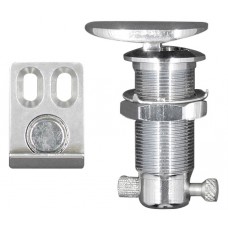 PUSH BUTTON LATCH SOFT CLOSE STAINLESS STEEL POLISHED WITH MAGNET