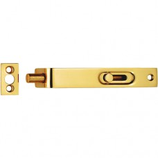 Flush bolt brass polished 120x17mm Flush bolt brass polished 120x17mm