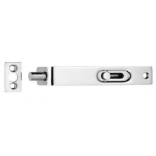 Flush bolt brass polished chrome 102x17mm