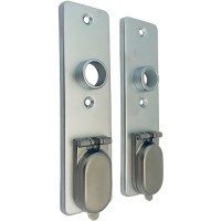 SHORT DOORPLATE 6645ZK75 ROUND HOLE BSC A PAIR WITH COVER