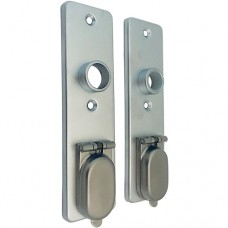 SHORT DOORPLATE 6645ZK75 ROUND HOLE BSC A PAIR WITH COVER