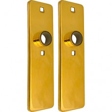 SHORT DOORPLATE 6645F ROUND HOLE BSC A PAIR
