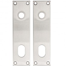 ESC SET 7715 SATIN CHROME W.O. HANDLE DT-51-88 PAIR