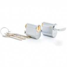 KNOBCYLINDER TRIOVING 5522 / 32 OVAL SATIN CHROME KNOBCYLINDER TRIOVING 5522 / 32 OVAL SATIN CHROME