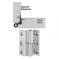 CURVE BUTT HINGE300KD 7,5-60MM BSC-L