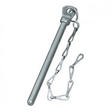 WINDOW PIN WITH CHAIN ALUMINUM