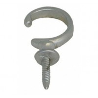 CUP HOOK BRASS CHR-PL.  301-25