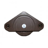 SLIDING DOOR ROLLER W.NYLON PVC BR. C/W SCREWPLATE