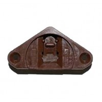 TOP SLIDER PVC BROWN C/W SCREWPLATE.