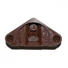 TOP SLIDER PVC BROWN C/W SCREWPLATE.