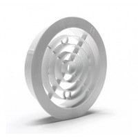 CUPBOARD VENT WHITE ROUND 100MM