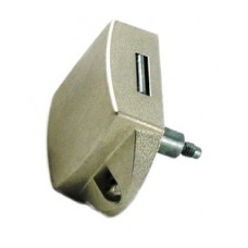 PUSH BUTTON LATCH ALU NICKEL PLATED WITH ESPAGANOLETTE FUNCTION