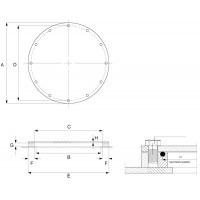 MANHOLE RING NO COVER 560 C1225MM THICK